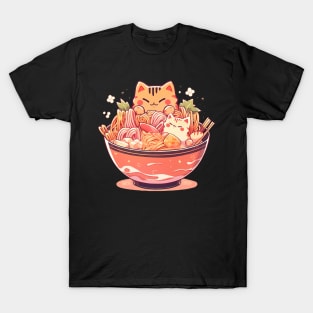 cats in noodles T-Shirt